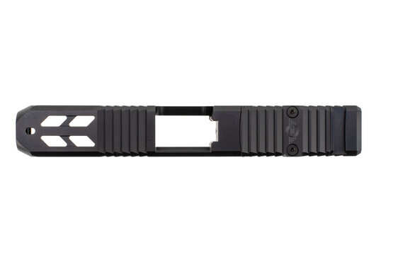 L2D Combat Catalyst 19 Stripped Slide For Glock 19 Gen 3 in DLC Black with lowered ejection port